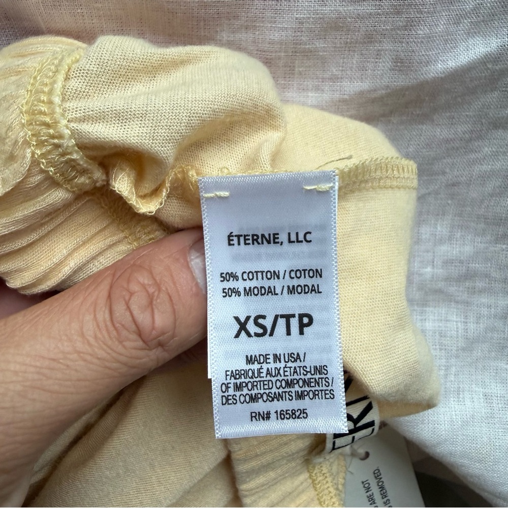 NWT ETERNE cream sleep pajama elastic pull on shorts - Picture 5 of 5